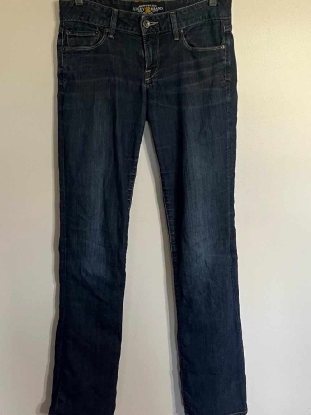 Lucky Brand Women's Straight Leg Jeans in Dark Indigo